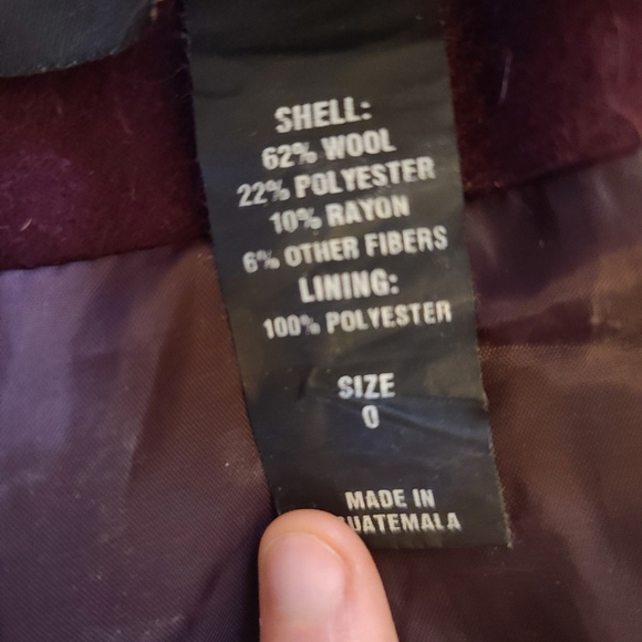 SteamPunk style Plum colored jacket sz 0/XS - Picture 4 of 6